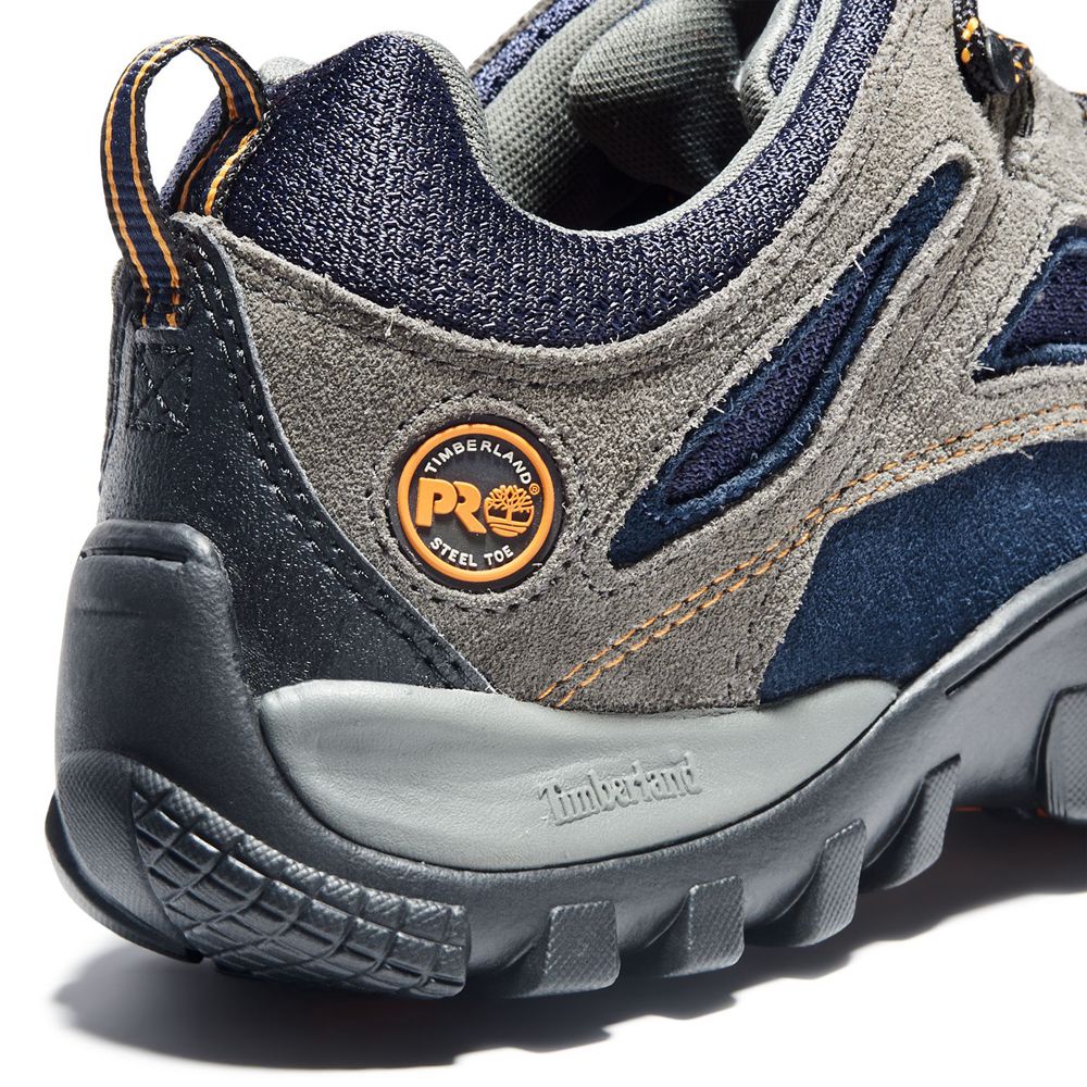 Timberland Παπούτσια Εργασίας Ανδρικα Γκρι/Μπλε - Pro® Mudsill Steel Toe - Greece 5204716-CL